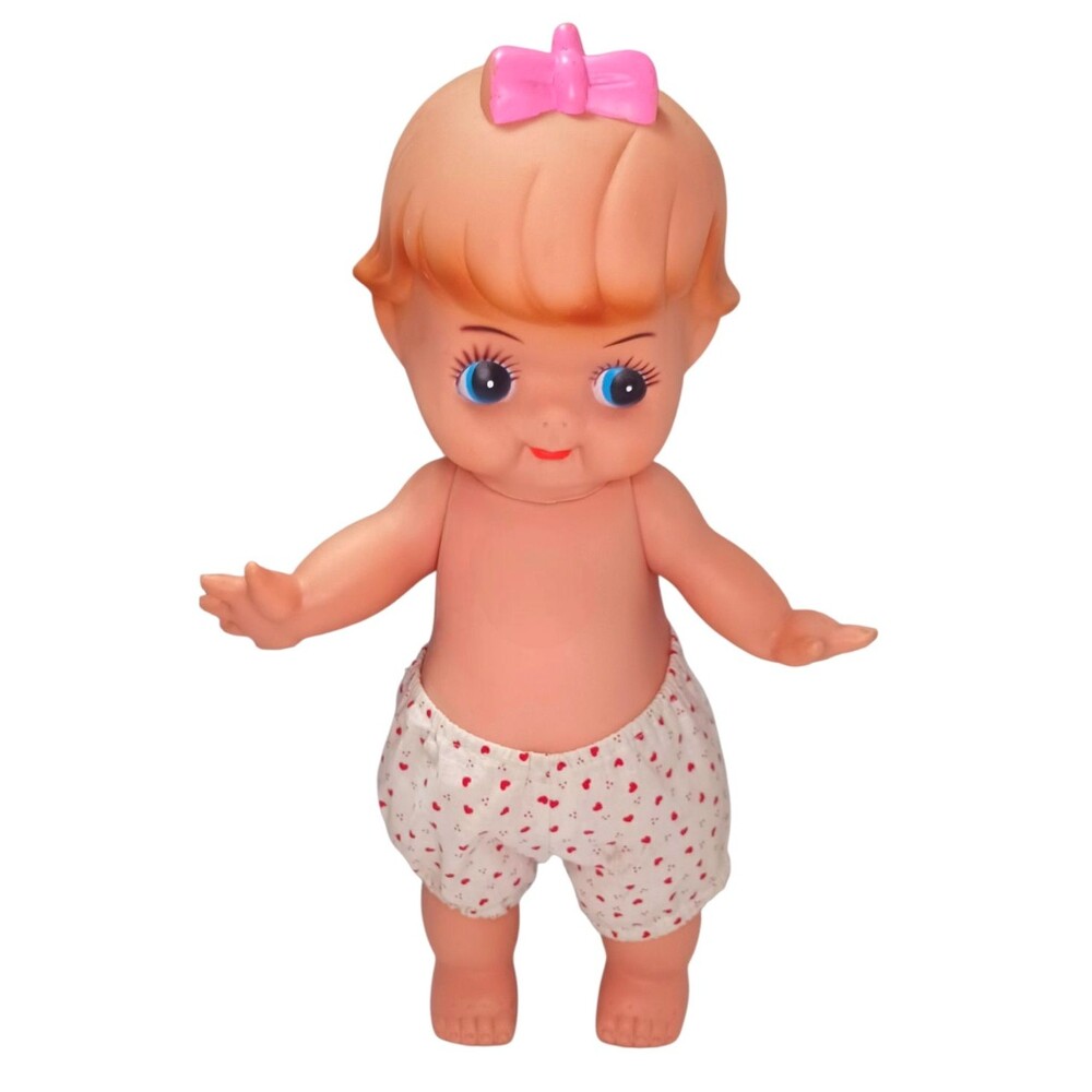 Vintage Winged Kewpie Girl Doll Heart Bottoms Large 18.5" Japan Collectible READ